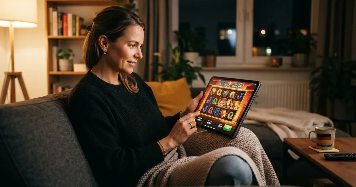 Spielautomat-Collage mit deutschen Online-Spielotheken im Browser