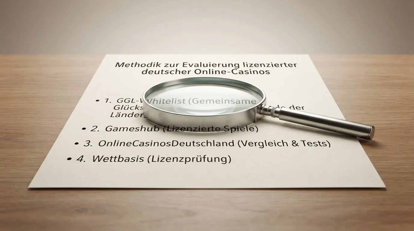 Quellenübersicht: GGL-Whitelist, Gameshub, OnlineCasinosDeutschland, Wettbasis mit Stand-Angabe