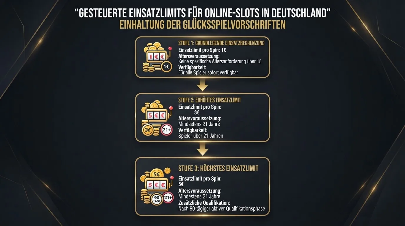 Die gestuften Einsatzlimits als grafische Übersicht