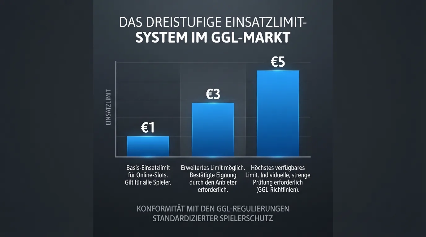Treppengrafik der Einsatzstufen €1/€3/€5