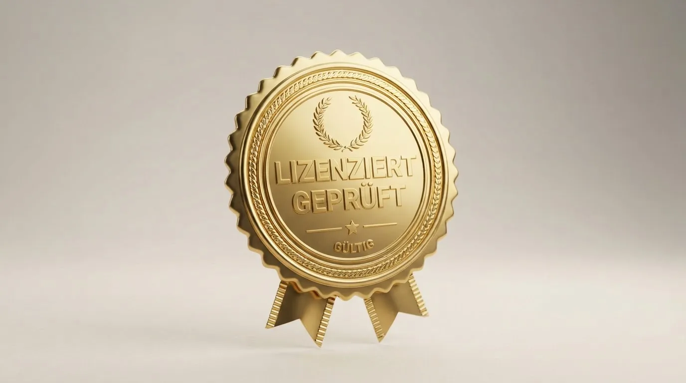 Offizielles GGL-Siegel oder GlüStV-Dokument mit Stempel