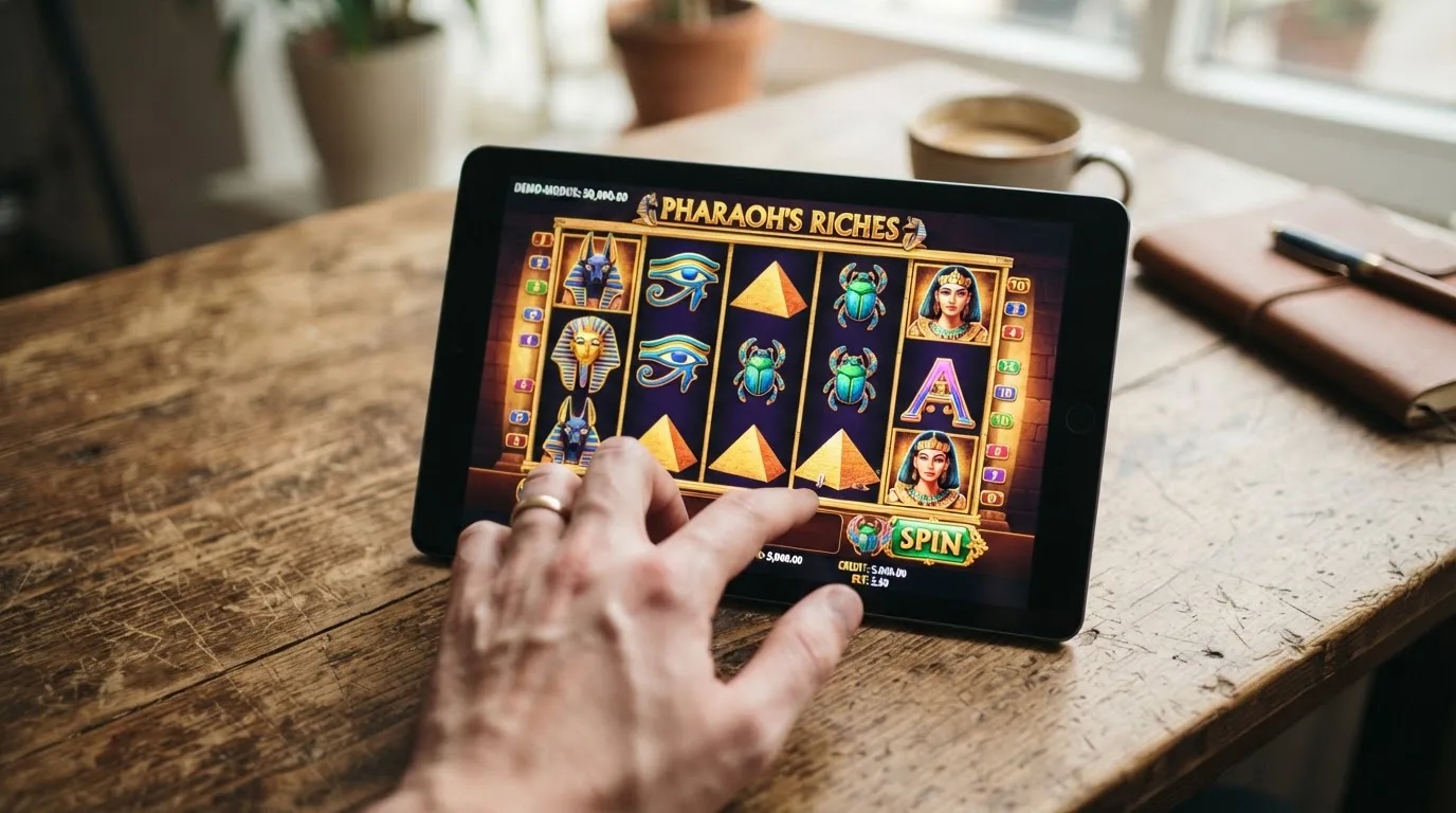 Das Legacy of Dead-Spielfeld im Demo-Modus mit Spielgeld-Guthaben