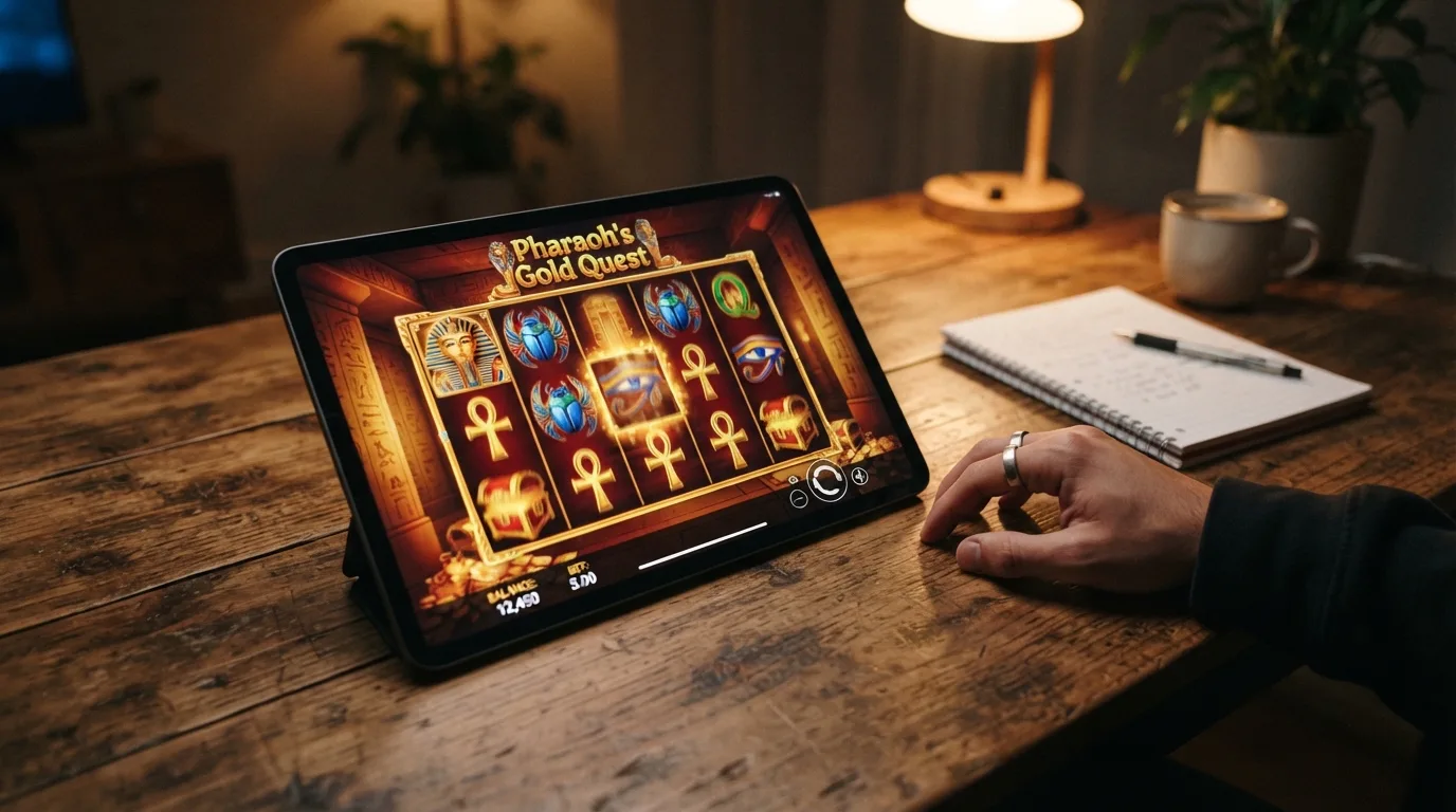 Kachelansicht beliebter und im legalen Markt spielbarer Slots (Book of Dead, Eye of Horus, Razor Shark)