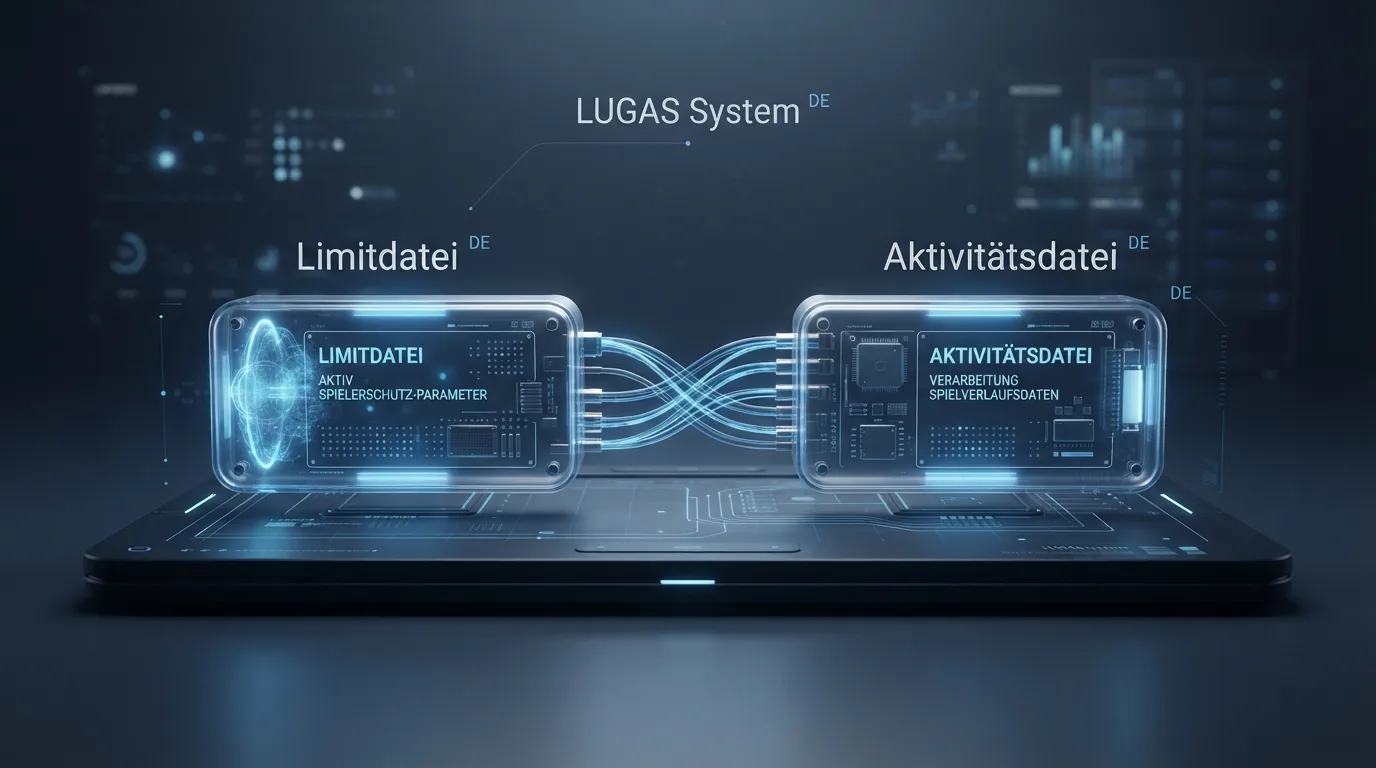 Diagramm der zwei LUGAS-Dateien: Limitdatei und Aktivitätsdatei