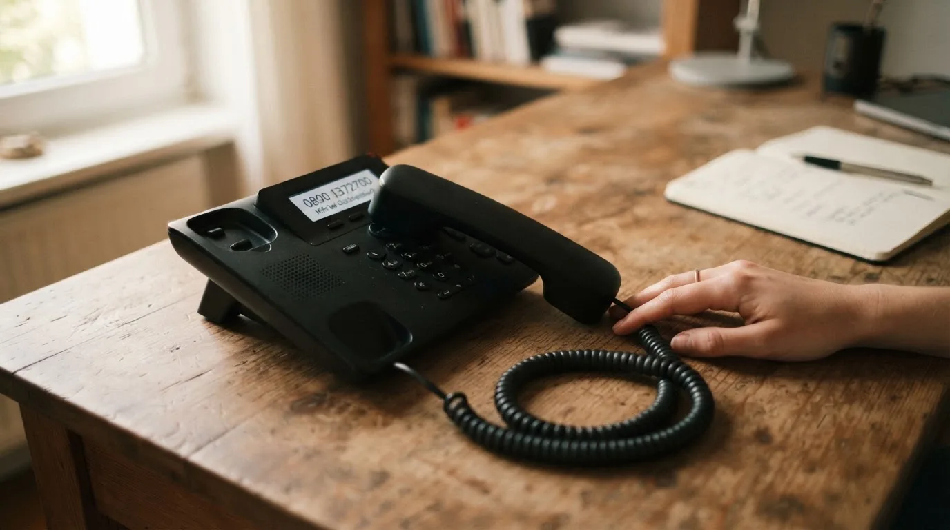 Telefon-Hörer mit der Einblendung 0800 1372700 und Check-dein-Spiel-Logo