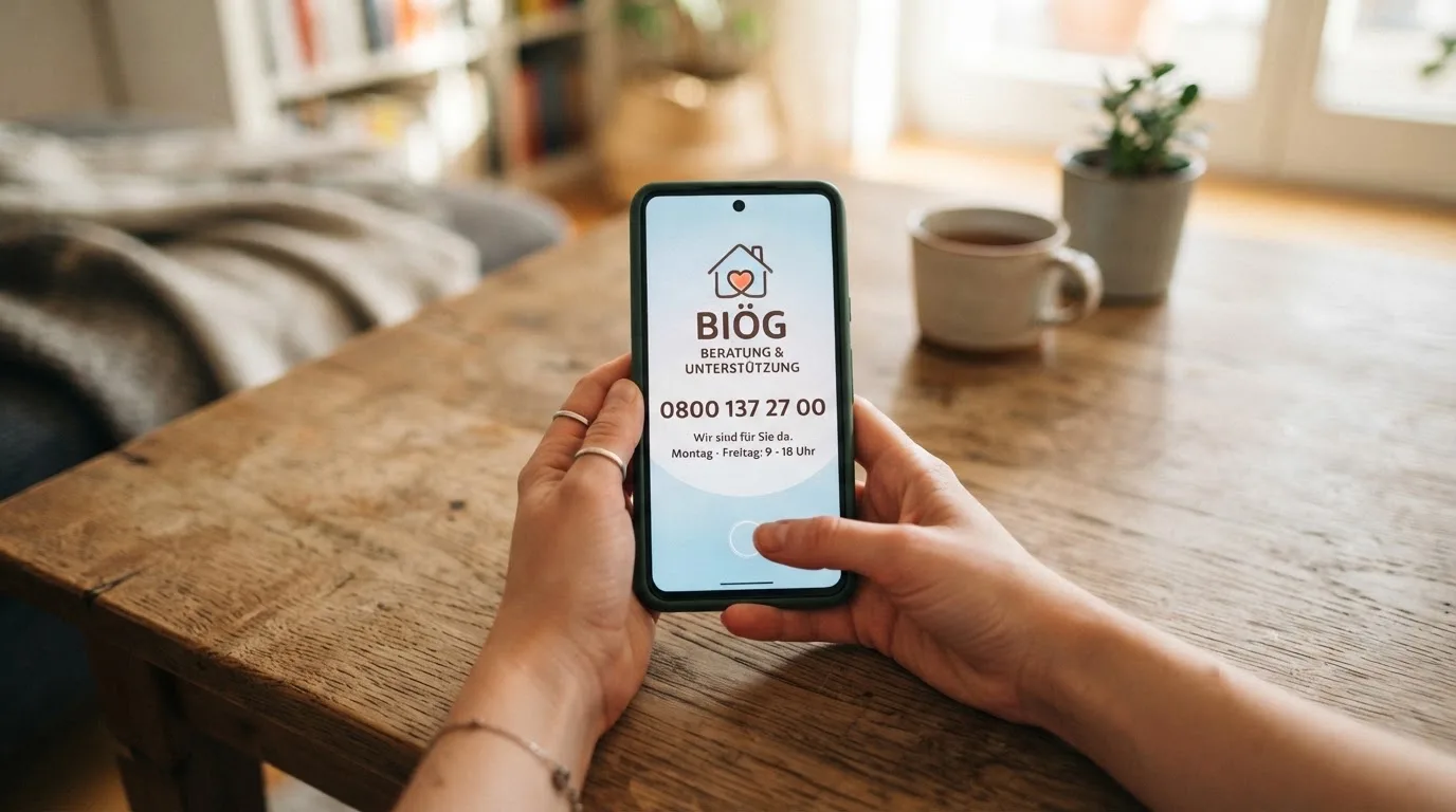 BIÖG-Logo und Telefonnummer 0800 137 27 00 als klickbare Hilfsgrafik