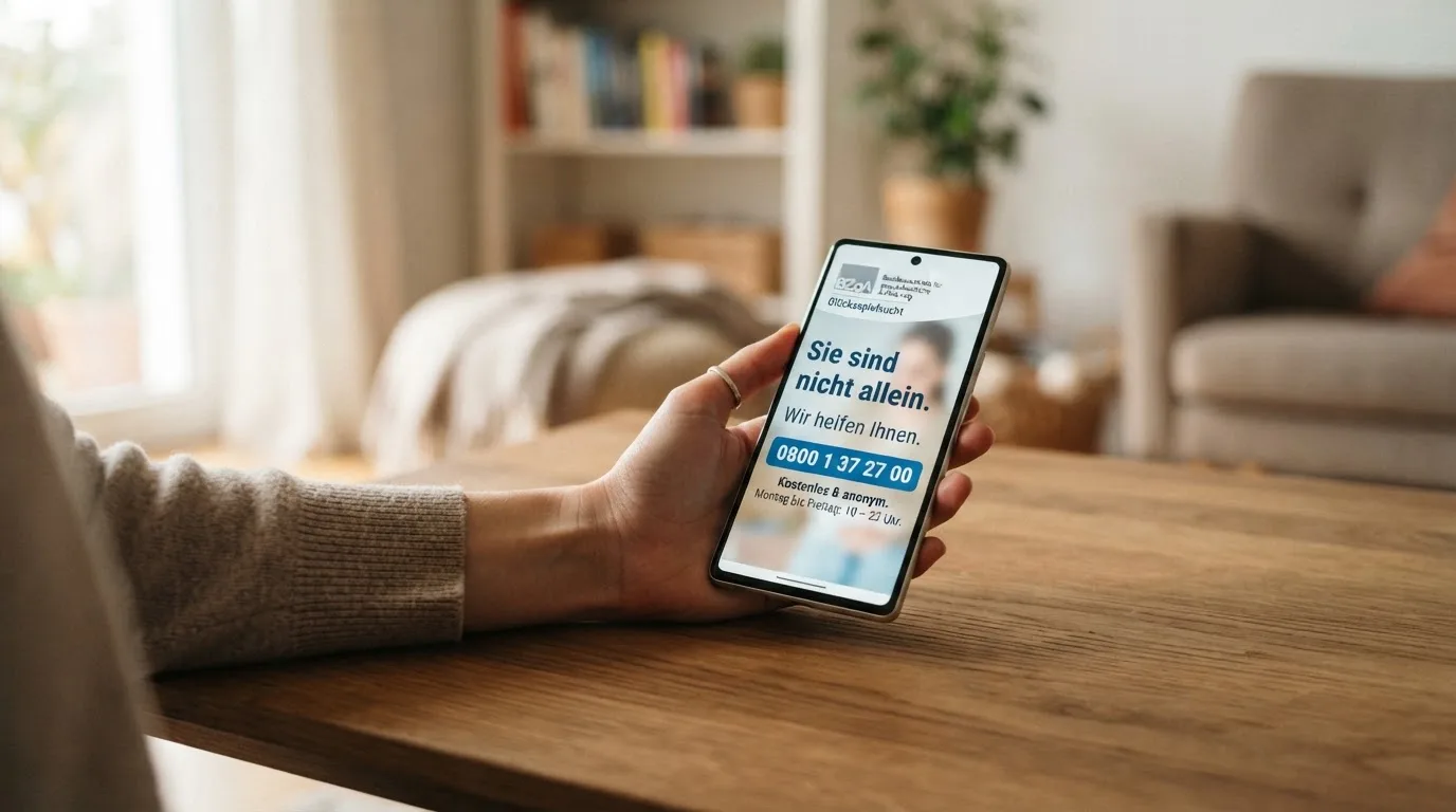BZgA-Logo oder Telefon-Hotline-Symbol mit Hörer als visuelles Hilfsangebot
