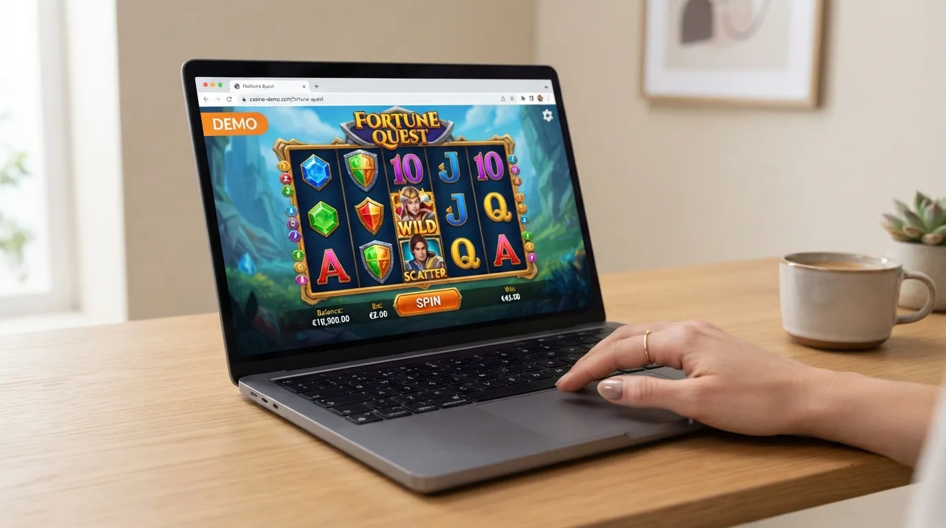 Starburst-Demo-Modus im Browser mit Spielgeld-Anzeige und sichtbarem Demo-Label