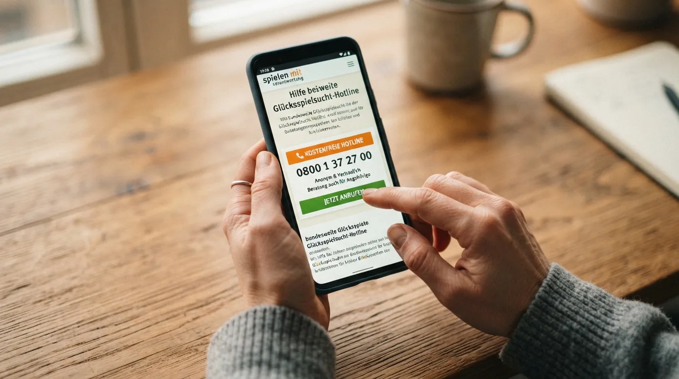 Übersicht der Hilfsangebote mit Hotline-Nummer und Webadressen